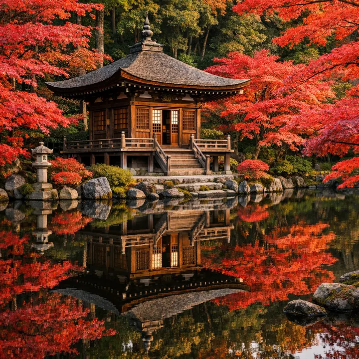 Японский храм в горах — коллекция «Японская красота»